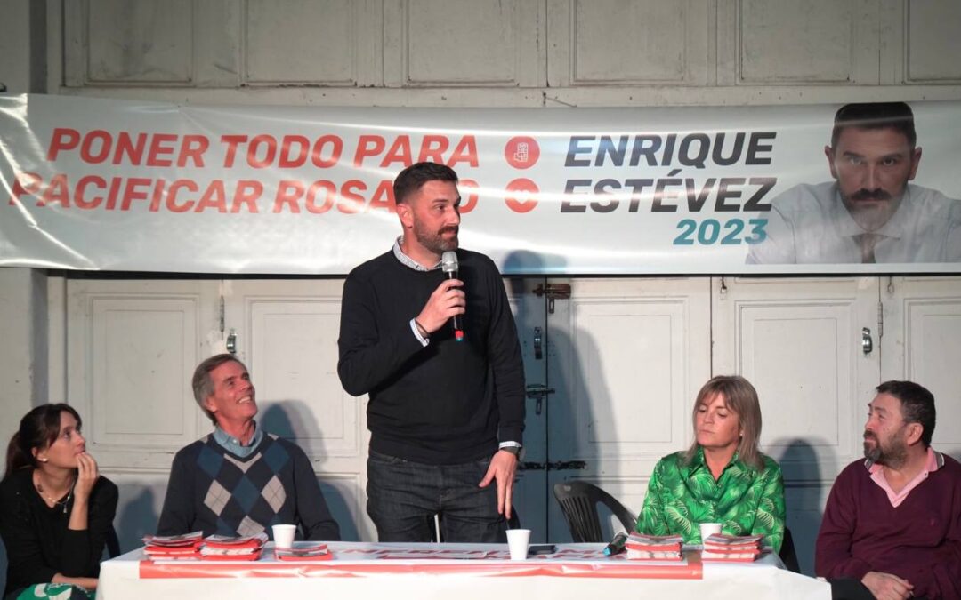 Estévez presentó su plan para pacificar Rosario: “se necesitan liderazgo y equipos para vencer al delito”